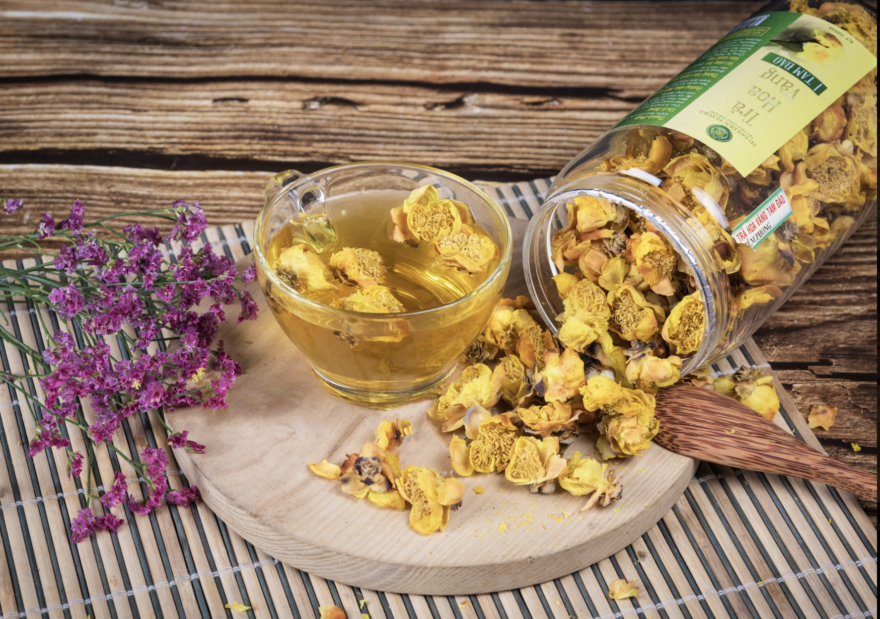 Trà hoa vàng sấy nhiệt (100gram)